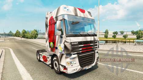 La piel Japao Copa 2014 para DAF camión para Euro Truck Simulator 2
