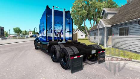 La piel Azul León de Transporte en el tractor Pe para American Truck Simulator