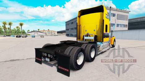 Piel de Oro Negro en el camión Kenworth W900 para American Truck Simulator