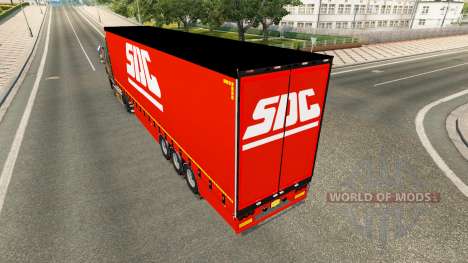 Cortina semi-remolque de la COSUDE v2.0 para Euro Truck Simulator 2
