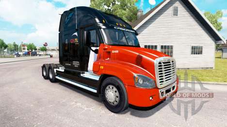 La piel CNTL en el tractor Freightliner Cascadia para American Truck Simulator