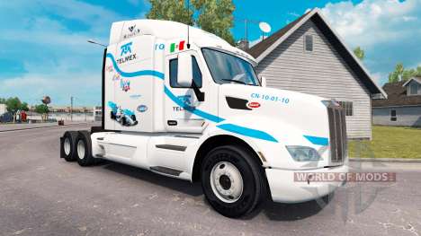Telmex piel para el camión Peterbilt para American Truck Simulator