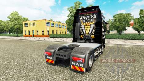 La piel de 25 Jahre Wacken para el tractor HOMBR para Euro Truck Simulator 2