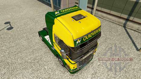 El Ouro Verde Transportes de la piel para Scania para Euro Truck Simulator 2