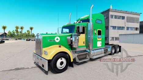 Boston Celtics de la piel para el Kenworth W900  para American Truck Simulator