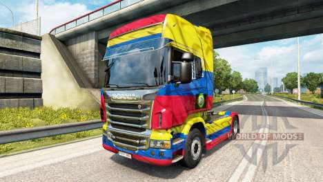 La Copa Colombia 2014 de la piel para Scania cam para Euro Truck Simulator 2