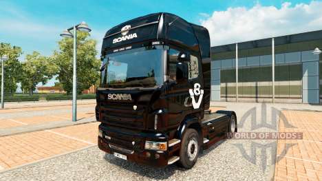 La piel Scania V8 camión Scania para Euro Truck Simulator 2