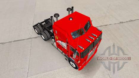 La Scuderia Ferrari en la piel para Kenworth K10 para American Truck Simulator