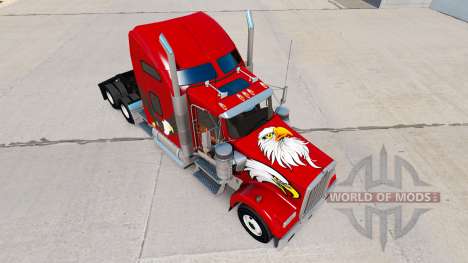 La piel Águila en el camión Kenworth W900 para American Truck Simulator