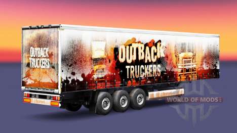 Outback los Camioneros de la piel en el remolque para Euro Truck Simulator 2