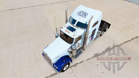 La piel de la UNC Tarheel v1.01 en el camión Ken para American Truck Simulator