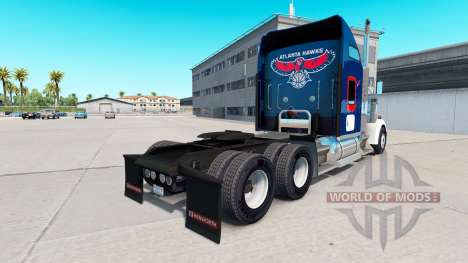 La piel Halcones de Atlanta en el camión Kenwort para American Truck Simulator