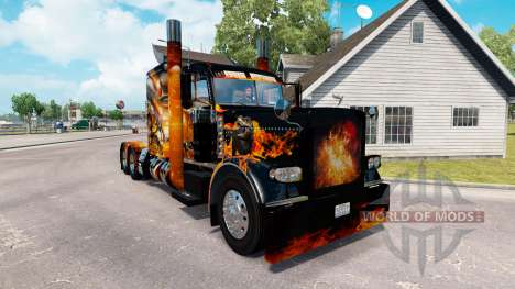 Pieles de Big Bang en el camión Peterbilt 389 para American Truck Simulator