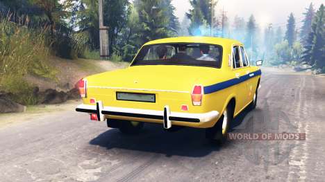 GAZ-24 Volga de la Policía de la URSS para Spin Tires