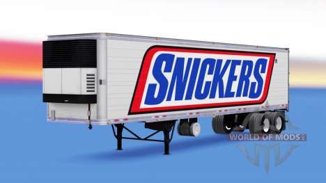 La piel de Snickers en el semirremolque-el refri para American Truck Simulator