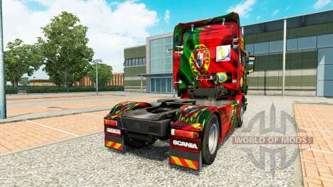 La piel de Copa de Portugal 2014 para Scania cam para Euro Truck Simulator 2