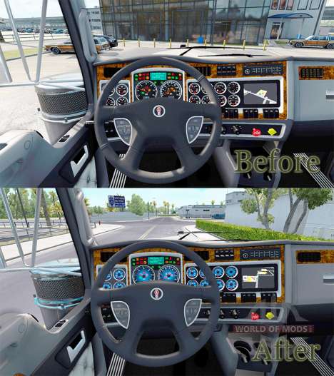 El color azul de los dispositivos tienen un Kenw para American Truck Simulator