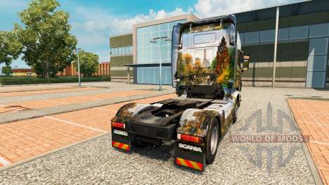 La piel del Parque Central de camiones Scania para Euro Truck Simulator 2