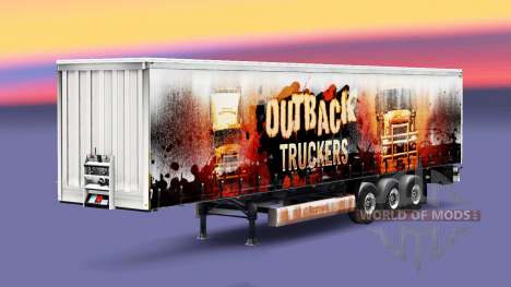 Outback los Camioneros de la piel en el remolque para Euro Truck Simulator 2