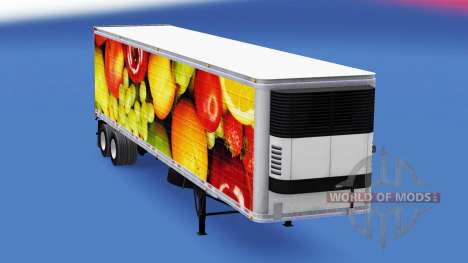 La piel de las Frutas Frescas de la semirremolqu para American Truck Simulator
