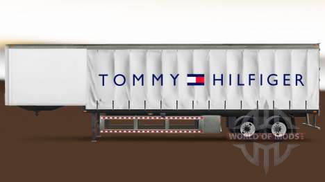 La piel de Tommy Hilfiger en una cortina semi-re para American Truck Simulator