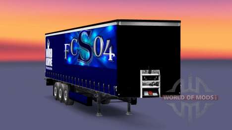 La piel FC Schalke 04 en semi-remolque para Euro Truck Simulator 2