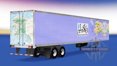 La piel de Alaska para la semi-refrigerados para American Truck Simulator