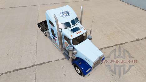 La piel de la UNC Tarheel en el camión Kenworth  para American Truck Simulator