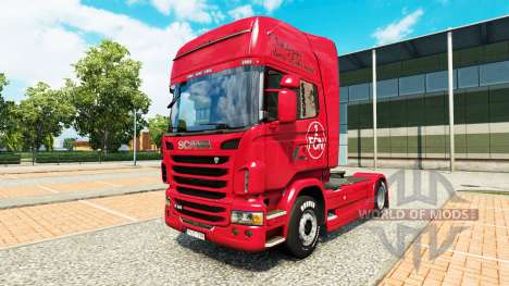 La piel de 1. FC Nurnberg en el Scania truck para Euro Truck Simulator 2