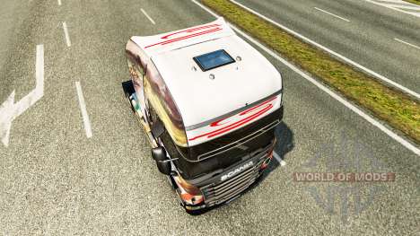 Airton Senna piel para Scania camión para Euro Truck Simulator 2
