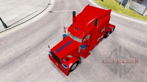 Skin 29 Budweiser Peterbilt tractor 389 para American Truck Simulator