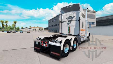 Скин Riendo Demonio Metálico на Kenworth T800 para American Truck Simulator