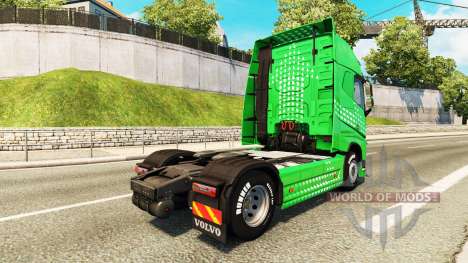 Flecha verde de la piel para camiones Volvo para Euro Truck Simulator 2