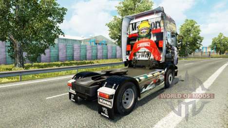 Airton Senna piel para Scania camión para Euro Truck Simulator 2