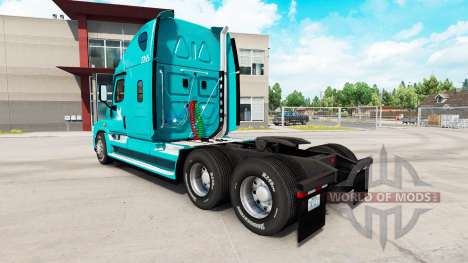 La piel TUM en el tractor Freightliner Cascadia para American Truck Simulator