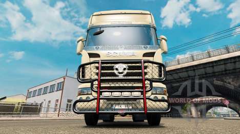 El V8 de parachoques en el tractor Scania para Euro Truck Simulator 2