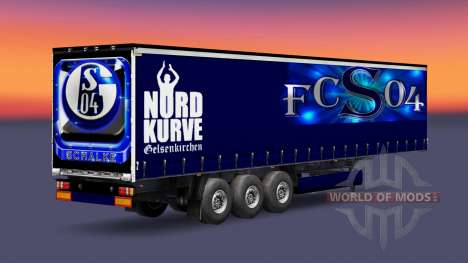 La piel FC Schalke 04 en semi-remolque para Euro Truck Simulator 2