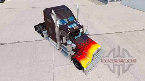 Hot rod de la piel para el Kenworth W900 tractor para American Truck Simulator
