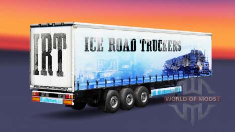 La piel Camioneros del Hielo en el remolque para Euro Truck Simulator 2