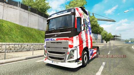 USA la piel para camiones Volvo para Euro Truck Simulator 2