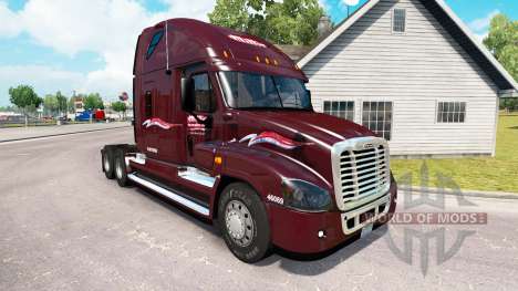 La piel Millis en el tractor Freightliner Cascad para American Truck Simulator