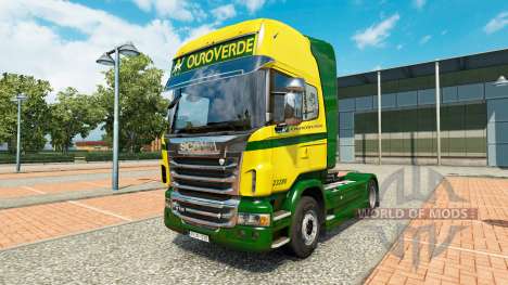 El Ouro Verde Transportes de la piel para Scania para Euro Truck Simulator 2