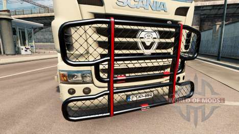 El V8 de parachoques en el tractor Scania para Euro Truck Simulator 2