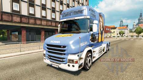 Piel Lisa Convoy de camiones Scania T para Euro Truck Simulator 2