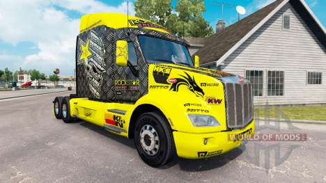 Rockstar Energy piel para el camión Peterbilt para American Truck Simulator