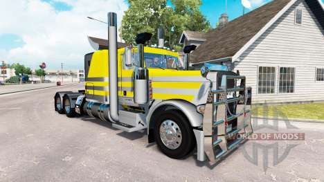 Скин-Plateado amarillo metálico на Peterbilt 389 para American Truck Simulator