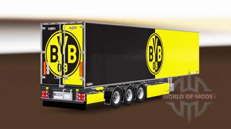 Semirremolque Chereau Borussia Dortmund para Euro Truck Simulator 2
