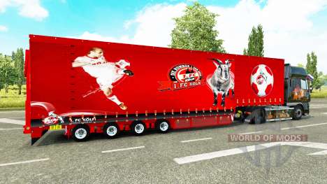 Corona de la cortina semi-remolque 1. FC Koln para Euro Truck Simulator 2