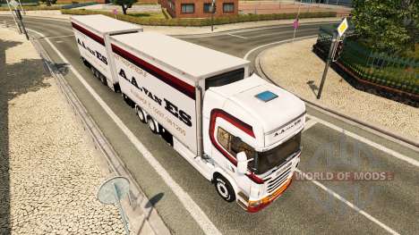 La piel de A. A. van ES para tractor Scania Tánd para Euro Truck Simulator 2