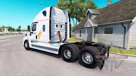 La piel de Swift en el tractor Freightliner Casc para American Truck Simulator